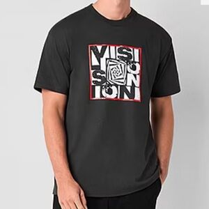 Vision Street Wear T Shirt skate skateboard VSW BMX black Mens Size XL